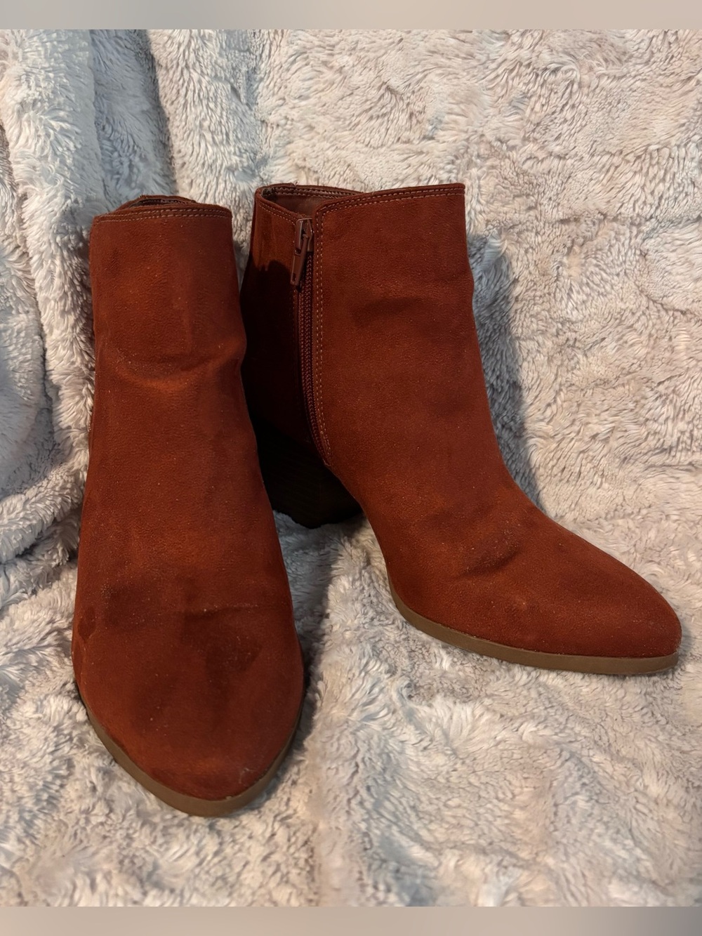 Dexflex Comfort Brown Heeled Boots - Size 8.5